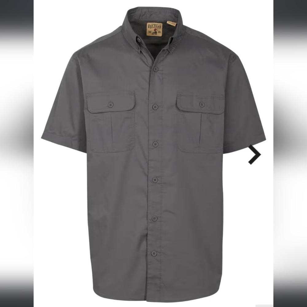 RedHead Spring River Vented Back Solid Button-Down S/S